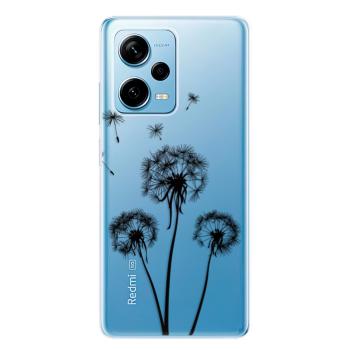 Odolné silikonové pouzdro iSaprio - Three Dandelions - black - Xiaomi Redmi Note 12 Pro+ 5G