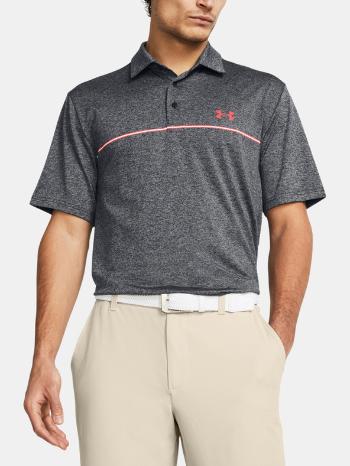 Under Armour UA Playoff 3.0 Stripe Polo triko Šedá