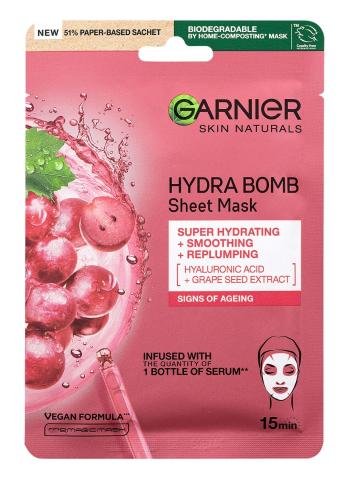 Garnier Skin Naturals Hydra Bomb vyhlazující a vyplňující textilní maska s výtažkem z hroznů 28 g