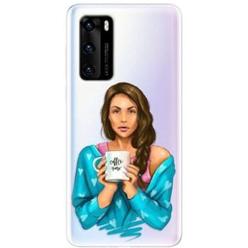 iSaprio Coffe Now - Brunette pro Huawei P40 (cofnobru-TPU3_P40)