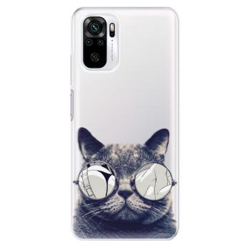 Odolné silikonové pouzdro iSaprio - Crazy Cat 01 - Xiaomi Redmi Note 10 / Note 10S