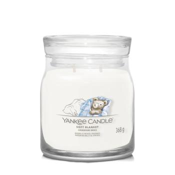 Yankee Candle Aromatická svíčka Signature sklo střední Soft Blanket 368 g