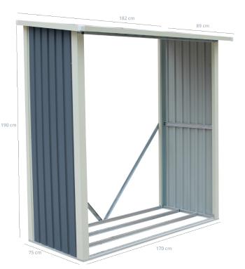 Dřevník WA-A/C ROJAPLAST 182x89x190 cm