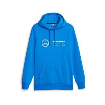 Puma MERCEDES-AMG PETRONAS F1 ESSENTIALS HOODIE Pánský svetr, modrá, velikost