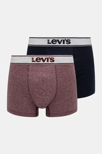 Boxerky Levi's 2-pack pánské, tmavomodrá barva, 37149-1008