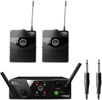 AKG WMS40 Mini2 Instrumental Dual Bezdrátový systém US25A: 537.500MHz + US25C: 539.300MHz