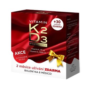 Biomin Vitamin K2 + D3 Premim vánoční balení 60+30 tobolek