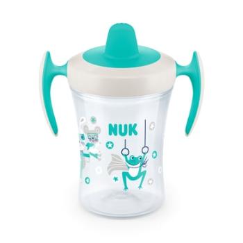 NUK Trainer Cup 230ml s měkkou hubičkou, odolný proti vytečení od 6 měsíců petrol