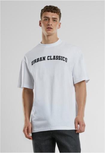 Urban Classics UC College Logo Tall Tee white - 5XL