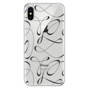 Odolné silikonové pouzdro iSaprio - Fancy - black - iPhone X