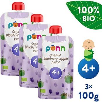 SALVEST Ponn BIO Jablko s borůvkami 3× 100 g (8594200260675)