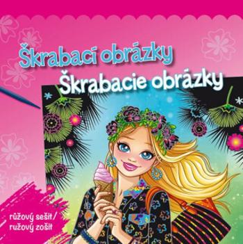 Škrabací obrázky / Škrabacie obrázky - růžový sešit/růžový zošit