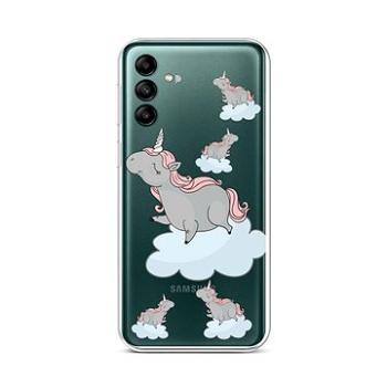 TopQ Kryt Samsung A04s Grey Unicorns 86942 (86942)