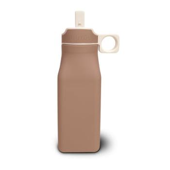 Nuuroo Lindi silikonová láhev na pití 450 ml Chocolate Malt