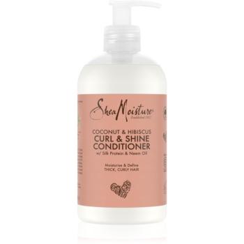 Shea Moisture Coconut & Hibiscus Curl & Shine kondicionér pro vlnité a kudrnaté vlasy 384 ml