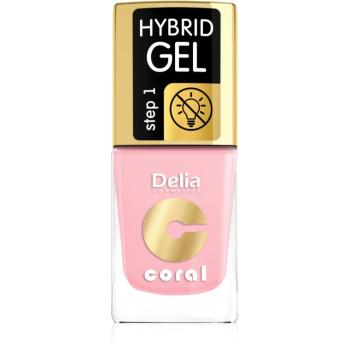 Delia Cosmetics Coral Nail Enamel Hybrid Gel gelový lak na nehty odstín 04  11 ml