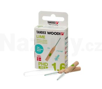 Tandex Woodi 1,6 Lime mezizubní kartáček 6 ks