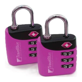 Travel Blue 2x Combi TSA Lock Purple