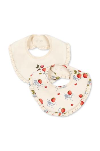 Detský podbradník Konges Sløjd BASIC 2 PACK FRILL BIB 2-pak KS102250