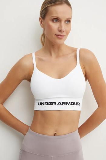 Sportovní podprsenka Under Armour Vanish Seamless bílá barva, 1384417