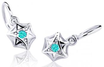 Cutie Jewellery Dětské náušnice z bílého zlata C2209-10-X-2 světle zelená