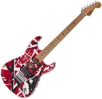 EVH Frankie Striped MN Red/White/Black Elektrická kytara