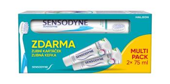 Sensodyne Complete Whitening zubní pasta 2×75 ml + zubní kartáček