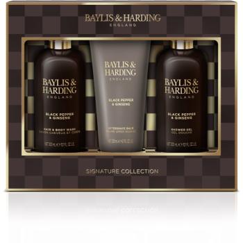 Baylis & Harding Black Pepper & Ginseng dárková sada na obličej, tělo a vlasy pro muže