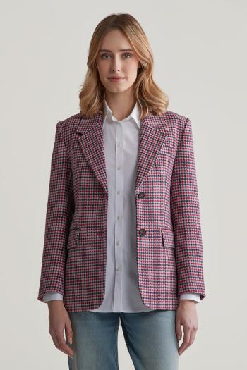 SAKO GANT REG HOUNDSTOOTH BLAZER BRIGHT RED