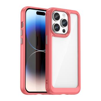 CRYSTAL Ochranný kryt Apple iPhone 15 Pro Max červený