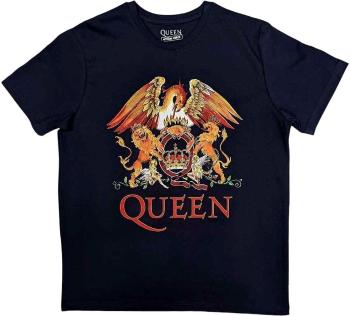 Queen Tričko Classic Crest Unisex Navy Blue L