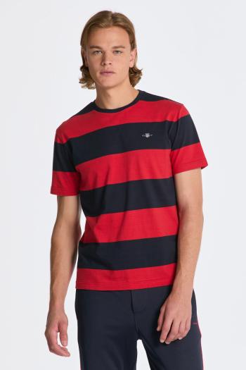 TRIČKO GANT BAR STRIPE SS T-SHIRT RICH RED