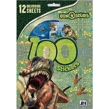 100 samolepek Dino