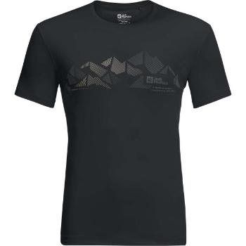 Jack Wolfskin PEAK GRAPHIC T M Pánské funkční triko, tmavě šedá, velikost