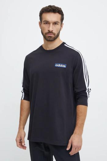 Bavlněné tričko s dlouhým rukávem adidas Originals Adibreak Longsleeve Tee černá barva, s aplikací, IY4850