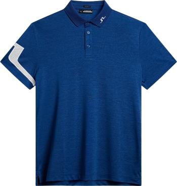 J.Lindeberg Heath Regular Fit Estate Blue Melange XL Polo košile