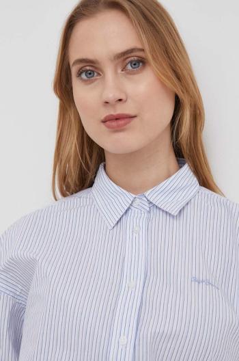 Bavlněná košile Pepe Jeans PIXIE relaxed, s klasickým límcem, PL304807