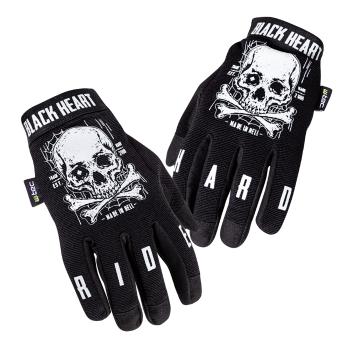 Moto rukavice W-TEC Black Heart Web Skull  černá  XXL