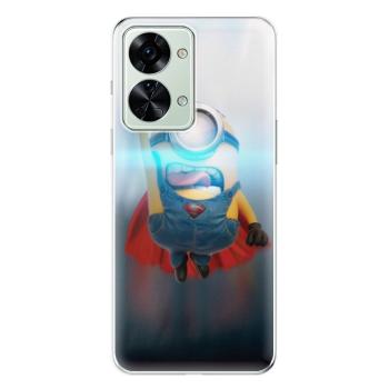 Odolné silikonové pouzdro iSaprio - Mimons Superman 02 - OnePlus Nord 2T 5G