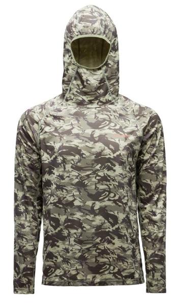 Grundéns funkční uv mikina solstrale hoody refraction camo green - xxl