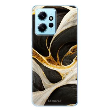 Odolné silikonové pouzdro iSaprio - Black and Gold - Xiaomi Redmi Note 12 5G