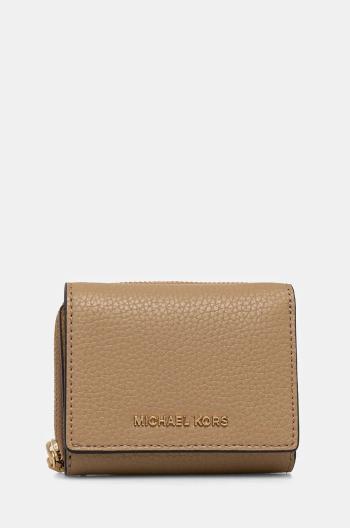 Kožená peněženka MICHAEL Michael Kors zelená barva, 32S4G8ED8L