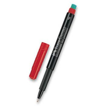 Permanentní fix Faber-Castell Multimark – červený F