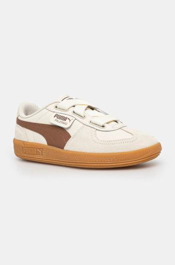 Kožené sneakers boty Puma Palermo Wide Lace SD béžová barva, 402109