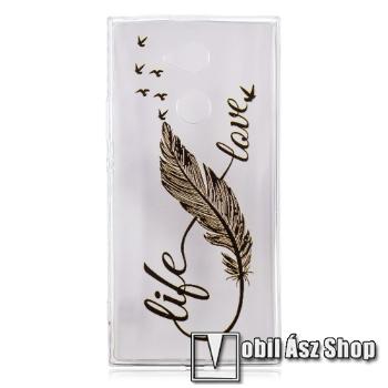 Szilikon védő tok / hátlap - MADÁRTOLL MINTÁS - SONY Xperia XA2 Ultra