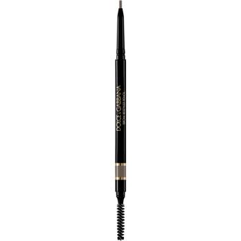 Dolce&Gabbana Brow Restyler Pencil tužka na obočí s kartáčkem odstín 02 Dark Blonde - Neutral Soft Brown 0.09 g