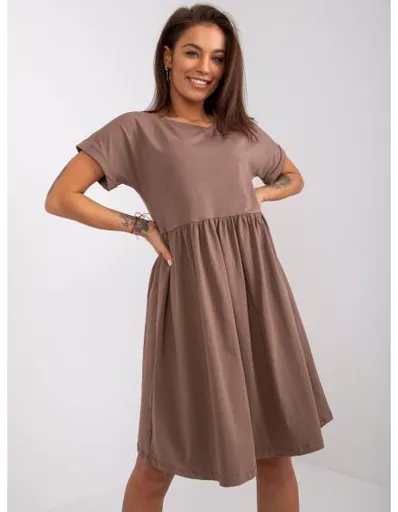 Dámské šaty Dita RUE PARIS hnědé