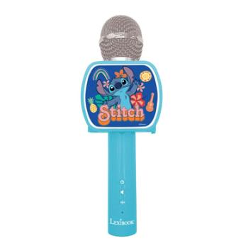 LEXIBOOK Smartphone Disney Stitch Bluetooth® karaoke mikrofon s vestavěným reproduktorem a stojanem