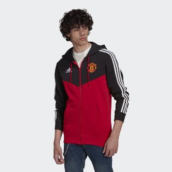 Mikina Adidas MUFC 3S FZ HD BLACK/REARED - 2XL