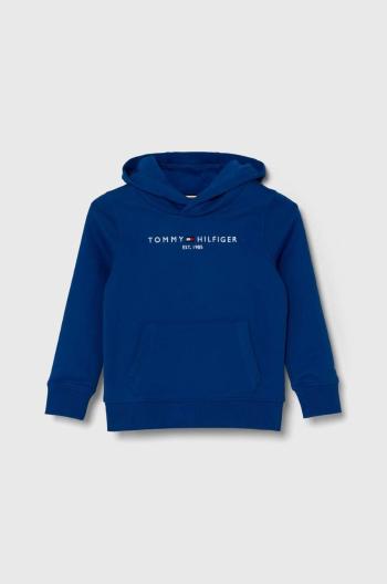 Dětská bavlněná mikina Tommy Hilfiger s kapucí, s aplikací